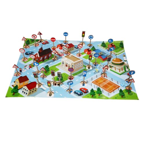 ibasenice 1 Set Verkehrszeichen-Spielzeug Für Kinder – Aktivitäten Für Kleinkinder Und Pädagogisches Montessori-Spielzeug von ibasenice