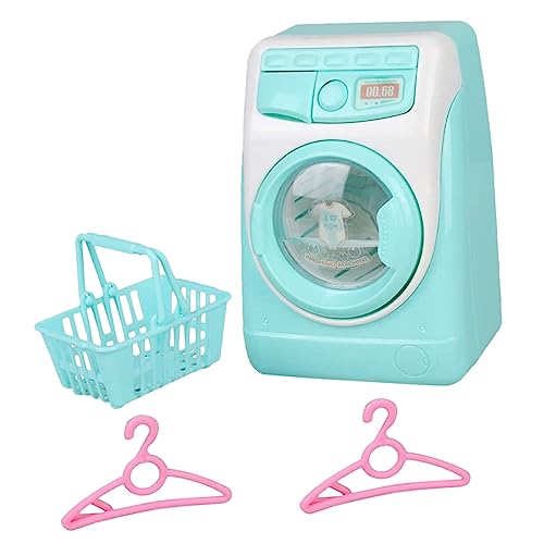 ibasenice 1 Satz Waschmaschine Kognitives Mini- Miniaturhaus Kit Spielzeugnahrung Spielzeugküche Gerätespielzeug Für Kleinkinder Sky-Blue Plastik von ibasenice