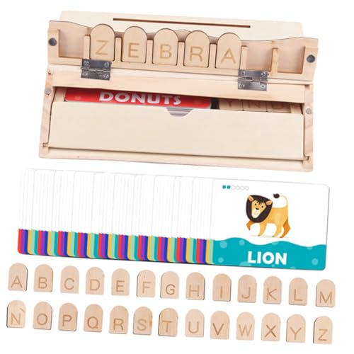ibasenice 1 Satz Wortbuchstabierspielzeug holzspielzeug für holzspielsachen spielsachen hühner Fun Toy Kleinkind-Puzzle Kindererziehungsspielzeug ibasenice 1 Satz Wortbuchstabierspielzeug holzspielzeug für holzspielsachen spielsachen hühner Fun Toy Kleinkind-Puzzle Kindererziehungsspielzeug von ibasenice