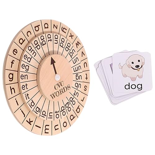 ibasenice 1 Satz Wortbuchstabierspielzeug spielzeuge für hühner buchstabenpuzzle Family Game Bildungsspielzeug Kinderbrief-Lernkarten pädagogisches Werkzeug für Holz von ibasenice