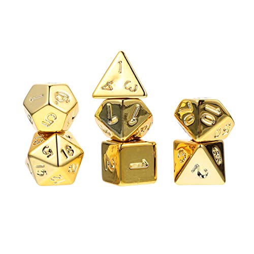 ibasenice 1 Satz Würfel Spiel-Requisiten Brettspiel-Requisite Unterhaltungszubehör Acryl Golden von ibasenice