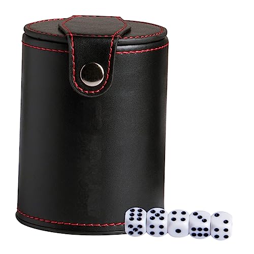 ibasenice 1 Set Würfelbecher Spiel Würfel Behälter Praktische Würfel Lagerung Tasse Mit Würfel Würfel Box Für Reise Parteien Spiele von ibasenice