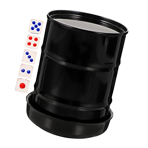 ibasenice 1 Satz Würfelbecher-Set gepolsterter Würfelbecher Und Würfelbecher für Party Würfelbehälter Würfelbecher mit Deckel würfel schütteln Halter Barzubehör Spielzubehör Plastik Black ibasenice 1 Satz Würfelbecher-Set gepolsterter Würfelbecher Und Würfelbecher für Party Würfelbehälter Würfelbecher mit Deckel würfel schütteln Halter Barzubehör Spielzubehör Plastik Black von ibasenice
