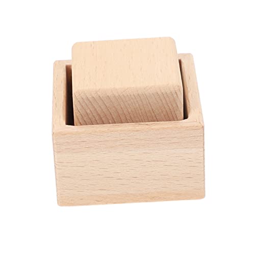 ibasenice 1 Satz Würfelbox entwicklung kindliche entwicklung sensorisches knobeleien für Toys Holzbox Holzspielzeug für Babys aus quadratischen Blöcken von ibasenice