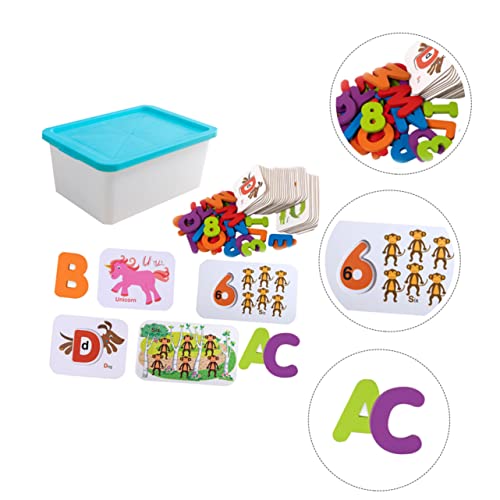 ibasenice 1 Satz Zahlenpuzzle- Für Kleinkinder Zahlenkarten Bildungsspielzeug Kinderspielzeug Puzzlespielzeug Pädagogisches Für Papier von ibasenice