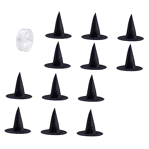 ibasenice 1 Satz Zauberhut der Halloween-Versorgung Hexenhut-Atelier Damen Hut Kostüm halloween kopfschmuck halloween kopfbedeckung Halloween-Foto-Requisite Party-Hexenhüte Tuch Black von ibasenice