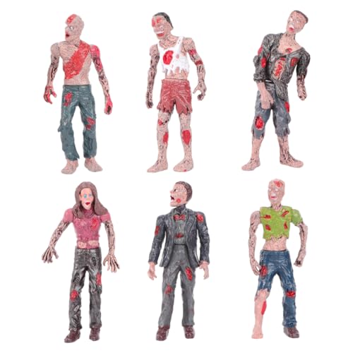 ibasenice 1 Satz Zombie-Puppe Streich Menschen Halloween Toys Halloween Dekoration Halloween Decor Horror Mini-Zombie-Modell gruselige Zombie-Requisiten Plastik von ibasenice