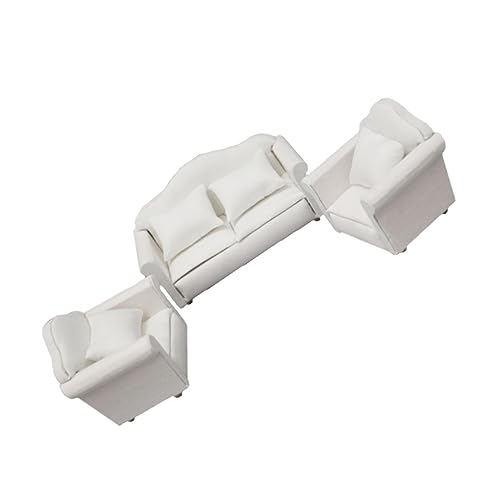 ibasenice 1:12 Miniatur Jungen und Mädchen Spielhaus Set Weiß Mini Szene Sofa 4 Kissen ibasenice 1:12 Miniatur Jungen und Mädchen Spielhaus Set Weiß Mini Szene Sofa 4 Kissen von ibasenice