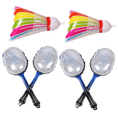 ibasenice 1 Satz aufblasbares Badminton Federball Ballon Set Party Dekoration Luftballons Sportballons Badminton-Junggesellenparty-Dekorationen aufblasbare Badminton-Ballons Aluminiumfolie ibasenice 1 Satz aufblasbares Badminton Federball Ballon Set Party Dekoration Luftballons Sportballons Badminton-Junggesellenparty-Dekorationen aufblasbare Badminton-Ballons Aluminiumfolie von ibasenice