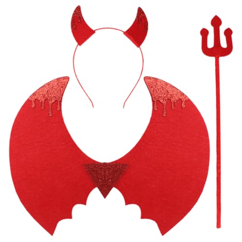 ibasenice 1 Satz halloweenkostüme für Halloween Kleider für teufelsflügel Kinderkostüm Fuchs Kostüm für Vampir Haarschmuck-Requisite Teufel Cosplay-Accessoire Stoff rot ibasenice 1 Satz halloweenkostüme für Halloween Kleider für teufelsflügel Kinderkostüm Fuchs Kostüm für Vampir Haarschmuck-Requisite Teufel Cosplay-Accessoire Stoff rot von ibasenice