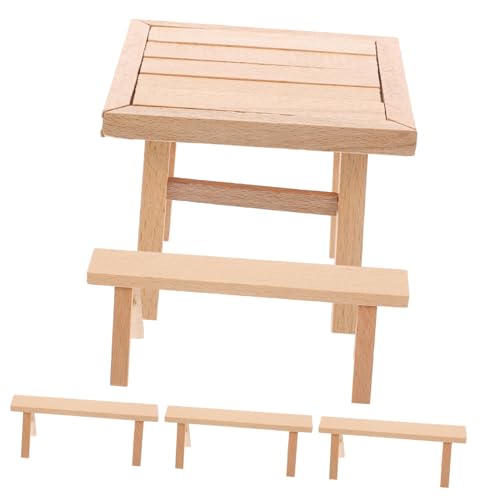 ibasenice 1 Satz hühner spielsachen für handmontiertes holzbausteine blockbohlenhaus DIY Möbelmodell Montage von Holzmöbeln zusammenbauen hölzern von ibasenice