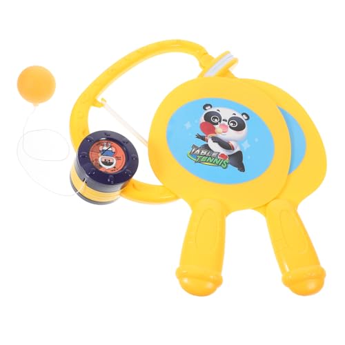 ibasenice 1 Satz interaktiver Tischtennistrainer klein tischtennistraining tischtennisschläger Tischtennis-Trainingszubehör Plastik Yellow von ibasenice