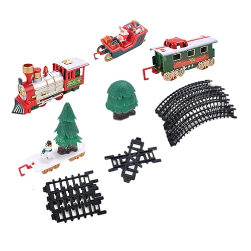 ibasenice 1 Satz interaktives kinderpuzzle für die Feiertage spielsachen für weihnachtgeschenk kognitives Zugspielzeug für weihnachtszug Plastik von ibasenice
