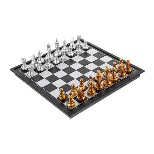 ibasenice 1 Satz magnetisches Schach Brett klein Spiel Internationale Dame magnetische Dame Indoor Reiseschach Klappschachbrett Plastik ibasenice 1 Satz magnetisches Schach Brett klein Spiel Internationale Dame magnetische Dame Indoor Reiseschach Klappschachbrett Plastik von ibasenice