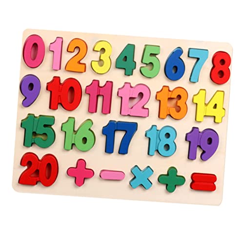 ibasenice 1 Satz mathematische Rätsel Puzzle rätselbuch holzspielsachen buchstabenpuzzle zabawki stymulujące rozwój Zahlenrätsel Rätsel für Kleinkinder Alphabet -Puzzle Hölzern von ibasenice