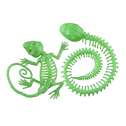 ibasenice 1 Satz simulierter Gecko Party-Gecko- Plüsch Halloween Halloween Toys Halloween-Gecko- Party-Streich-Requisiten Plastik Light Green von ibasenice