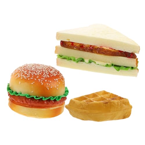 ibasenice 1 Satz simuliertes Brot realistischer Hamburger künstlicher Hamburger für interaktives Essen realistisch Fake Food für die Küche Food-Modell PVC ibasenice 1 Satz simuliertes Brot realistischer Hamburger künstlicher Hamburger für interaktives Essen realistisch Fake Food für die Küche Food-Modell PVC von ibasenice