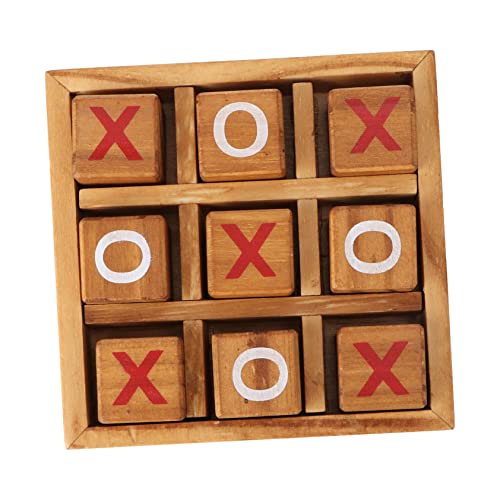 ibasenice 1 Satz xo Schach Puzzle rätselbuch Kid Toys rätsel Toys for Kinderspielzeug ferngesteuertes für Babys Problem Zehenspiel Xo-Brettspiele hölzern von ibasenice