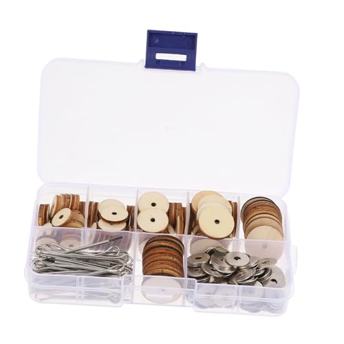 ibasenice 1 Schachtel Holz Puppengelenke mit Splinten Drehbare Robuste DIY Gelenkverbinder für Puppen und Teddybären Glatte Kanten Leichtes Holzmaterial zum Basteln für Bastelfreunde von ibasenice