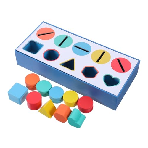ibasenice 1 Schachtel Montessori Holz Lernspielzeug Farb Formsortierbox aus Natürlichem Holz für Kleinkinder Fördert Farberkennung Logisches Denken und Feinmotorische Entwicklung Sicheres ibasenice 1 Schachtel Montessori Holz Lernspielzeug Farb Formsortierbox aus Natürlichem Holz für Kleinkinder Fördert Farberkennung Logisches Denken und Feinmotorische Entwicklung Sicheres von ibasenice