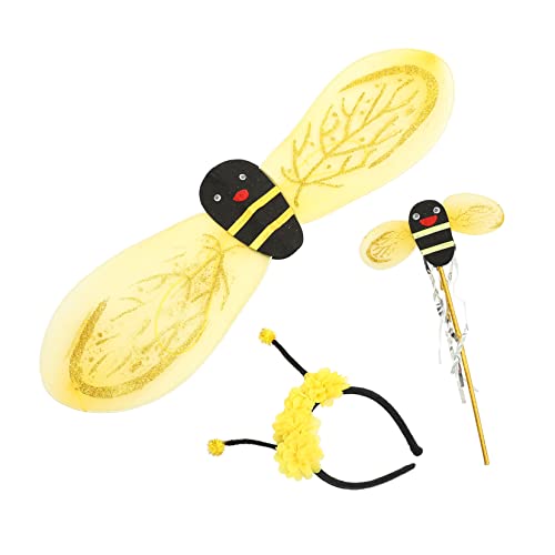 ibasenice 1 Set Bienenflügel Bienenanzug Bienenbecher Bienenbanner Bienenanzüge Bienenwachs feeflügeln Fairy Wand Bienen zubehör Biene Haarband Halloween-Kostüme für Mädchen Plastik Yellow ibasenice 1 Set Bienenflügel Bienenanzug Bienenbecher Bienenbanner Bienenanzüge Bienenwachs feeflügeln Fairy Wand Bienen zubehör Biene Haarband Halloween-Kostüme für Mädchen Plastik Yellow von ibasenice
