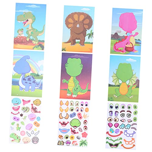 ibasenice 1 Set Dinosaurier Gesichtsänderungsaufkleber Machen Sie Ihren Eigenen Dinosaurier Aufkleber Gesichtsemotionsaufkleber Dinosaurier Mix and Match Aufkleber Machen Sie Ihren ibasenice 1 Set Dinosaurier Gesichtsänderungsaufkleber Machen Sie Ihren Eigenen Dinosaurier Aufkleber Gesichtsemotionsaufkleber Dinosaurier Mix and Match Aufkleber Machen Sie Ihren von ibasenice