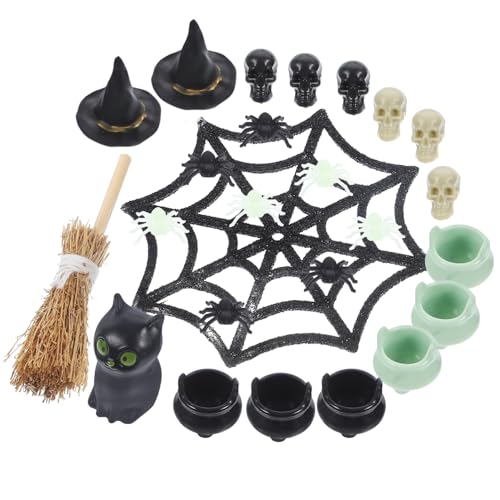 ibasenice 1 Set Halloween Heimdekor Halloween Miniatur Dekorationen Halloween Puppe Halloween Anhänger Miniatur Ornamente Halloween Skelett Mini Miniatur Puppen von ibasenice