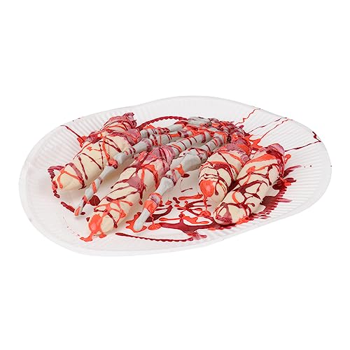 ibasenice 1 Set Halloween Horror Prop Haunted Terror Blut Hand Finger Fast Food Box von ibasenice