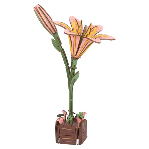 ibasenice 1 Set Holzpuzzles für Erwachsene: 3D-Lilienblumen-Puzzle, botanische Sammlung, Einweihungsdekoration für Geburtstag, Weihnachten, Erntedankfest, Hochzeit, Familie, Freund ibasenice 1 Set Holzpuzzles für Erwachsene: 3D-Lilienblumen-Puzzle, botanische Sammlung, Einweihungsdekoration für Geburtstag, Weihnachten, Erntedankfest, Hochzeit, Familie, Freund von ibasenice