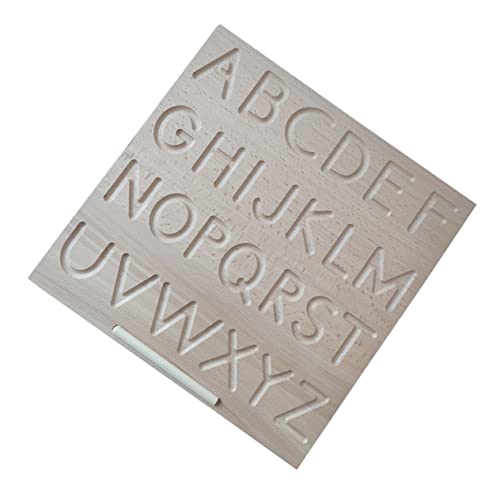 ibasenice Buchstabenspielzeug Für Kinder – 1 Satz Englisches Alphabetbrett Aus Holz Lernspielzeug Entwicklung Der Beobachtungsfähigkeiten Sicher Für Kinder von ibasenice