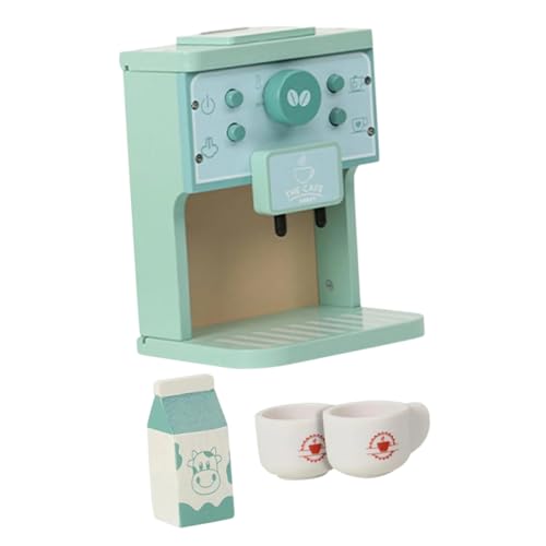 ibasenice 1 Set Kaffeemaschinen Set Mini Kaffeemaschine Puppenhaus Küchengeräte Kleinkind Interessantes Küchenspielzeug Kaffeemaschinen Für Puppenhaus Aus Holz von ibasenice
