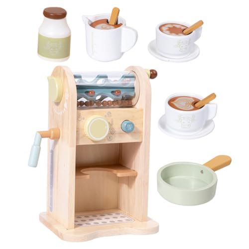 ibasenice 1 Set Lustige Kinderspielzeug Kaffeemaschine Mini Kaffeemaschine Küchenspielzeug Puppenhaus Kleinkind Lernspielzeug Puppenhaus Geburtstagsgeschenk Für Beige von ibasenice
