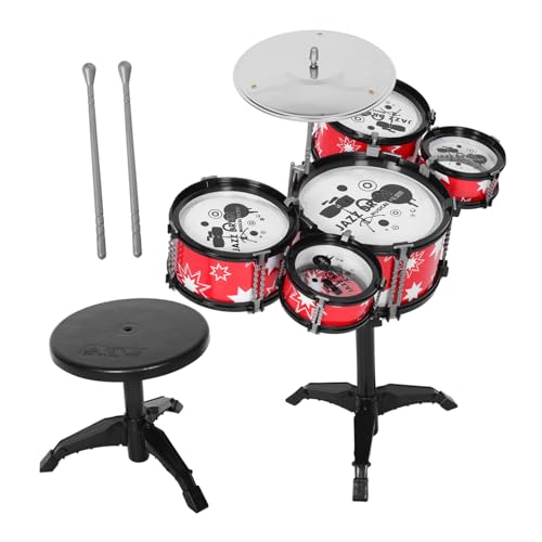ibasenice Mini-Schlagzeug für Jungen und Mädchen Frühe Musikentwicklung Sicheres Kunststoff-Schlagzeug Rhythmus-trainingsspielzeug ibasenice Mini-Schlagzeug für Jungen und Mädchen Frühe Musikentwicklung Sicheres Kunststoff-Schlagzeug Rhythmus-trainingsspielzeug von ibasenice