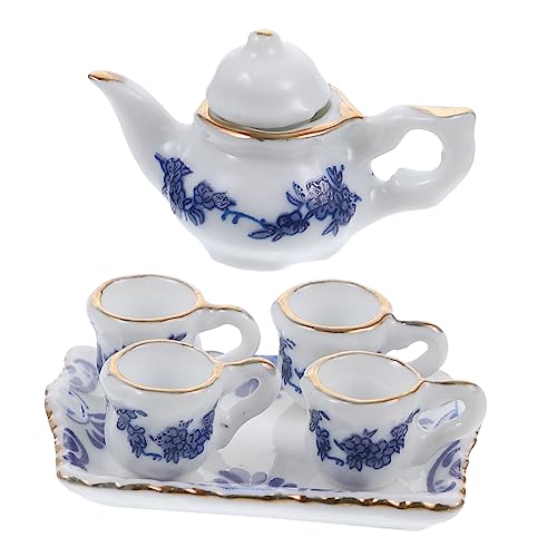 ibasenice 1 Set Mini Keramik Teeservice Zimmerdekor Künstliches Miniatur Heimdekoration Kinderspielzeug Mini Küchenzubehör Keramik ibasenice 1 Set Mini Keramik Teeservice Zimmerdekor Künstliches Miniatur Heimdekoration Kinderspielzeug Mini Küchenzubehör Keramik von ibasenice