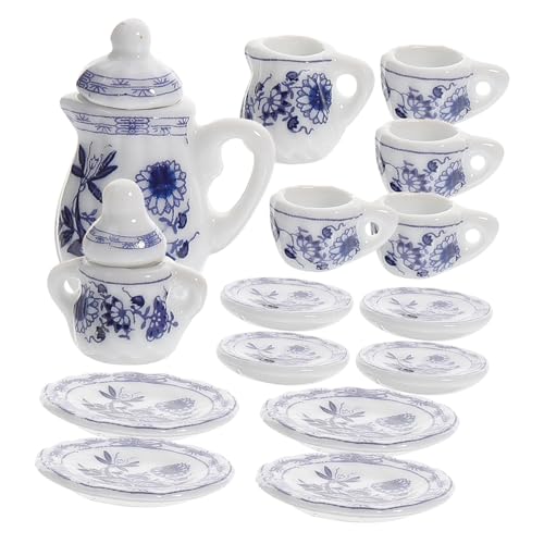 ibasenice 1 Set Mini Teeservice Stielspielzeug Eiscreme Mini Essen Spielzeugauto Puppenhaus Kinderspielzeug Kleine Kaffeetassen Mini Häuser Puppenhaus Babyspielzeug von ibasenice