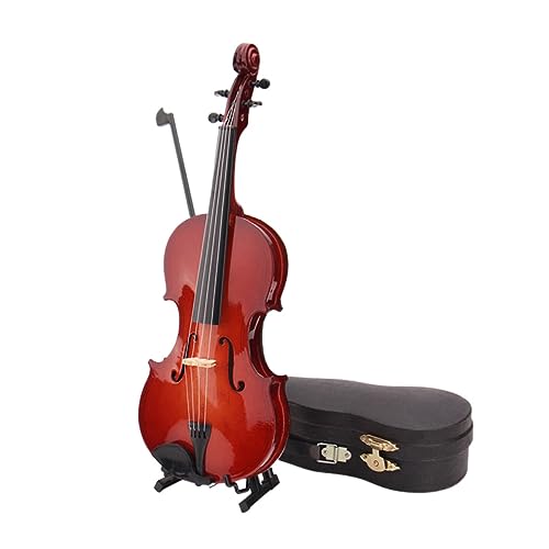 ibasenice 1 Set Mini Violine Musik Instrumente Retro Violine Kunsthandwerk Desktop Violine Modell Fotografie Requisiten Violine Modell Requisite Heimverzierung von ibasenice