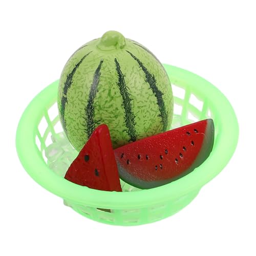 ibasenice 1 Set Mini Wassermelonenmodell Obst Wassermelonen Für Die Küche Mini Gemüseregal Figur Spiel Wassermelonen Requisite Rollenspiel Essen Wassermelone Miniatur von ibasenice