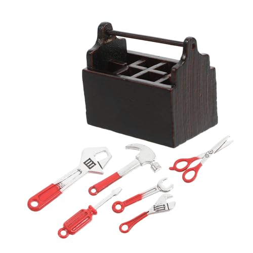ibasenice 1 Set Mini Möbel Holz Toolbox Zubehör Mini Dekoration Miniatur Puppenhaus Tool Box Foto Prop ibasenice 1 Set Mini Möbel Holz Toolbox Zubehör Mini Dekoration Miniatur Puppenhaus Tool Box Foto Prop von ibasenice