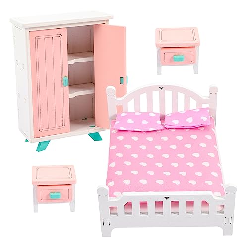 ibasenice Puppenhausmöbel 1 Set Öbelspielzeug Für Holzspielzeug Set Mit Schlafzimmermöbel Für Rollenspiele Dekoratives Öbel Set Für Puppenhaus Und Spielzeugwohnungen von ibasenice