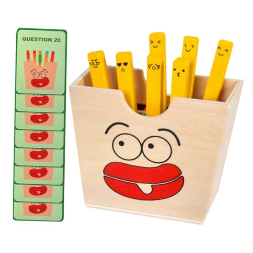 ibasenice 1 Set Pommes Frites Zuordnungsspielzeug Aus Holz Farbabstimmungsspielzeug Kognitives Farbabstimmungsfähiges Holzspielzeug Pädagogisches Farbabstimmungsfähiges Aus Holz von ibasenice