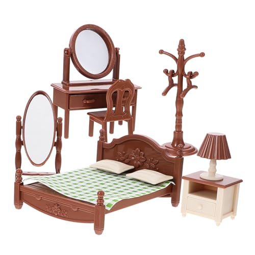 ibasenice 1 Set Puppe Dekoration Kunststoff Mini Möbel Puppe Bett Puppe Möbel Modell von ibasenice