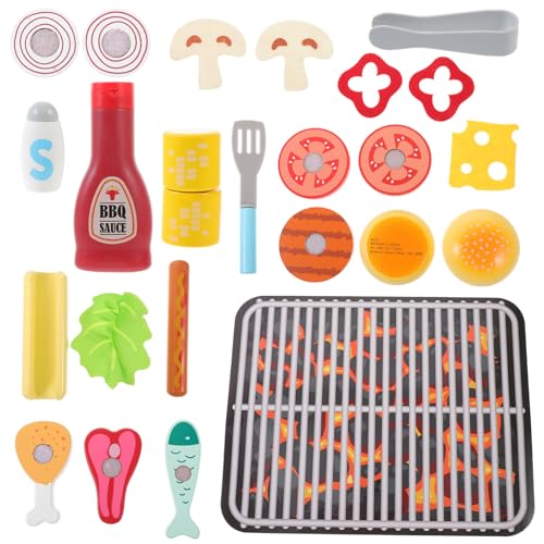 ibasenice 1 Set Simulationsspielzeug Kindergrillküche Rollenspielspielzeug Simuliertes Küchenspielzeug Puppenhaus Spatel Kochspielzeug Kleinkinder Simulation Grillspielzeug Kindergarten von ibasenice
