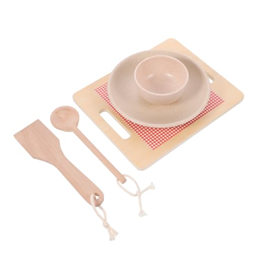 ibasenice Pädagogisches Jungen Und Mädchen Küche Spielset Utensilien 5 Stück Holz Kochen Spielzeug von ibasenice