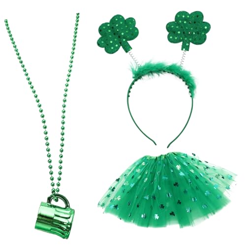 ibasenice 3pc S Day Party Kostüm Stirnband Kleeblatt Rock Halskette Irish Festival Decor Patricks Day Supplies ibasenice 3pc S Day Party Kostüm Stirnband Kleeblatt Rock Halskette Irish Festival Decor Patricks Day Supplies von ibasenice