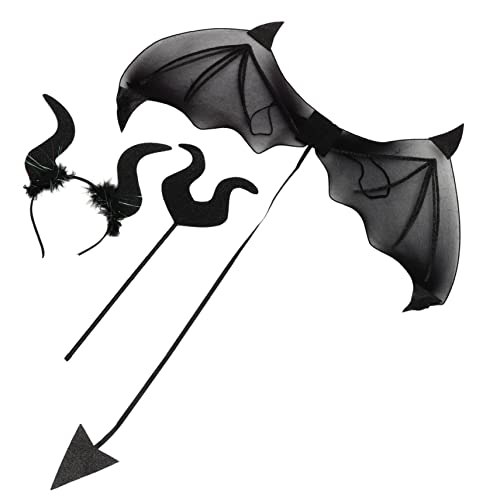 ibasenice 1satz Kostümset Mit Teufelshörnern Flügeln Und Stab Für Halloween Und Themenpartys Teiliges Set Für Unvergessliche ibasenice 1satz Kostümset Mit Teufelshörnern Flügeln Und Stab Für Halloween Und Themenpartys Teiliges Set Für Unvergessliche von ibasenice