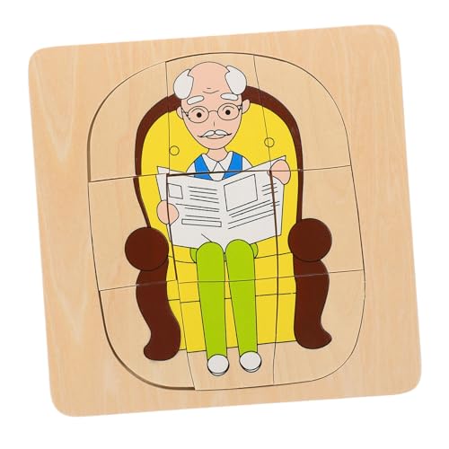 ibasenice 1 Set Tier Und Für Kleinkinder Kinderpuzzles Puzzles Für Kleinkinder Kleinkindpuzzle Kinderpuzzles Für Babys Kinderspielzeug Cartoon Puzzle Babypuzzles Aus Holz von ibasenice