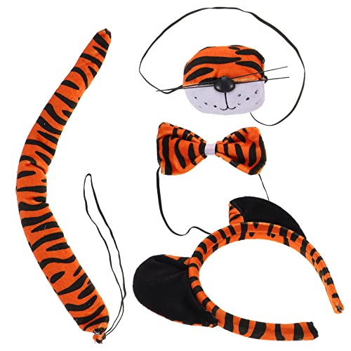 ibasenice 1 Set Tigeranzug Tigerohren Stirnband Babytiger Die Ohren Tiger Stirnband Tigerkostüm Junge Tigerohren Hunde Stirnband Tiger Halloween Kostüm Kleinkind von ibasenice