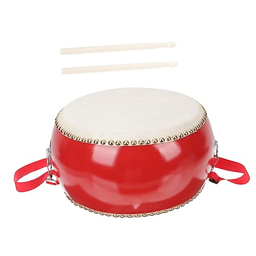 ibasenice 1 Set Chinesisches Trommel-Set Mit Gurt Holzspielzeug-Trommel Für Kinder Musik-bildungsspielzeug von ibasenice