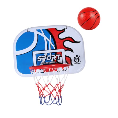 ibasenice 1 Set Wandbehang Basketballständer Montiert Indoor Basketball Mini Hoop Tragbar Über Klein Mini Basketball Hoop Basketball Hoop Outdoor Kleinkind Basket Ball Blau von ibasenice