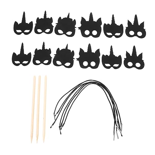 ibasenice 1 Set Whiteboard Patches Squishy Schwarz Gemälde LED Maske von ibasenice